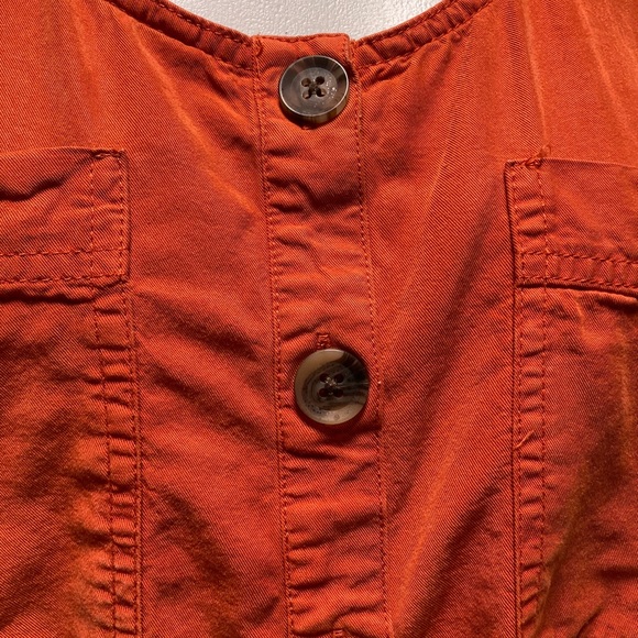 Universal Threads Dark Orange Sleeveless Top XS cute sexy summer - Picture 3 of 4